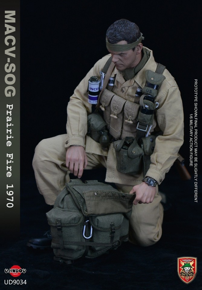 In Stock New UJINDOU UD9034 1/6 MACV SOG Prairie Fire 1970 Action Figure Model