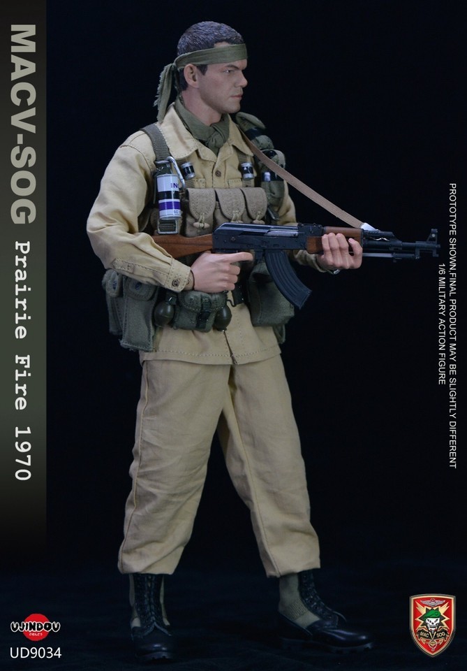 In Stock New UJINDOU UD9034 1/6 MACV SOG Prairie Fire 1970 Action Figure Model