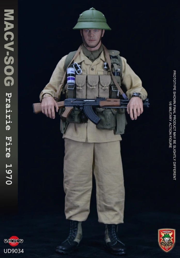 In Stock New UJINDOU UD9034 1/6 MACV SOG Prairie Fire 1970 Action Figure Model