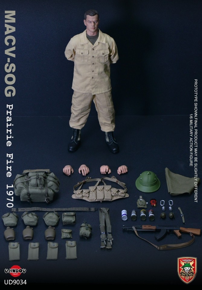 In Stock New UJINDOU UD9034 1/6 MACV SOG Prairie Fire 1970 Action Figure Model