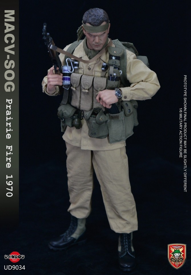 In Stock New UJINDOU UD9034 1/6 MACV SOG Prairie Fire 1970 Action Figure Model