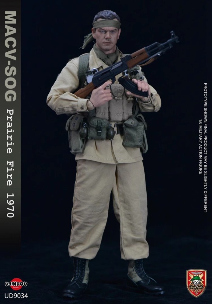 In Stock New UJINDOU UD9034 1/6 MACV SOG Prairie Fire 1970 Action Figure Model