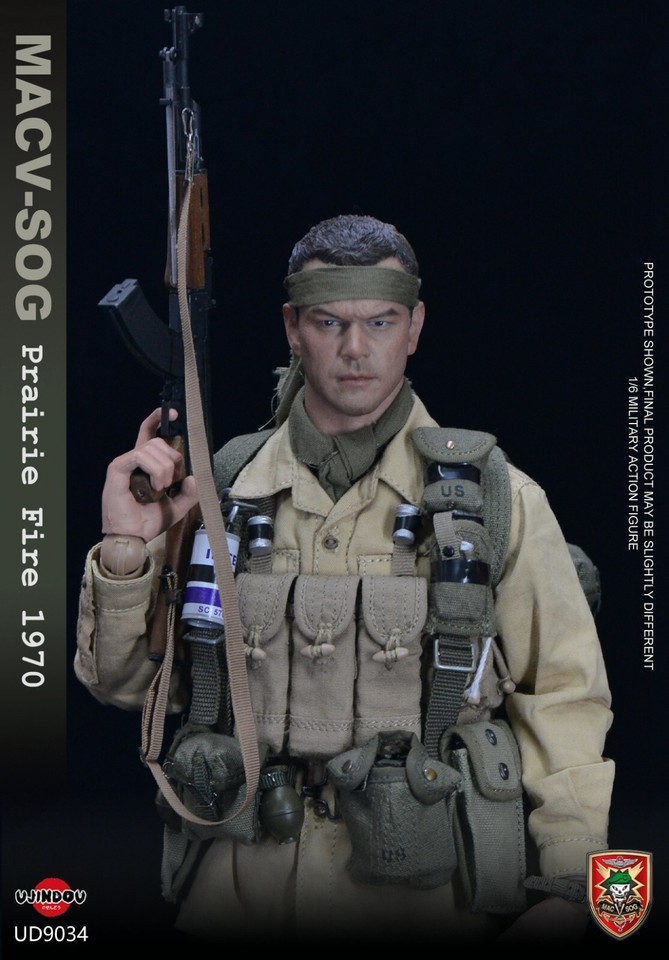 In Stock New UJINDOU UD9034 1/6 MACV SOG Prairie Fire 1970 Action Figure Model