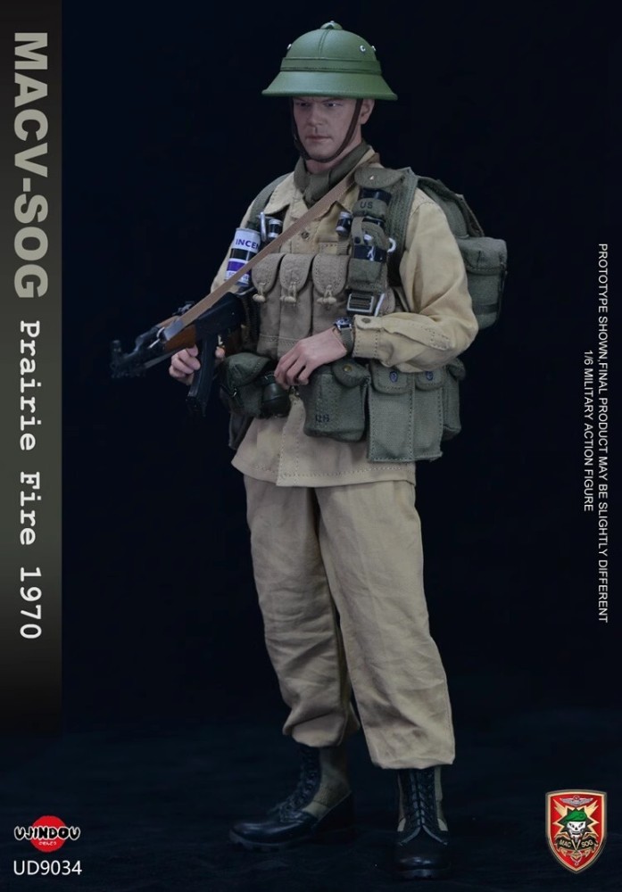 In Stock New UJINDOU UD9034 1/6 MACV SOG Prairie Fire 1970 Action Figure Model