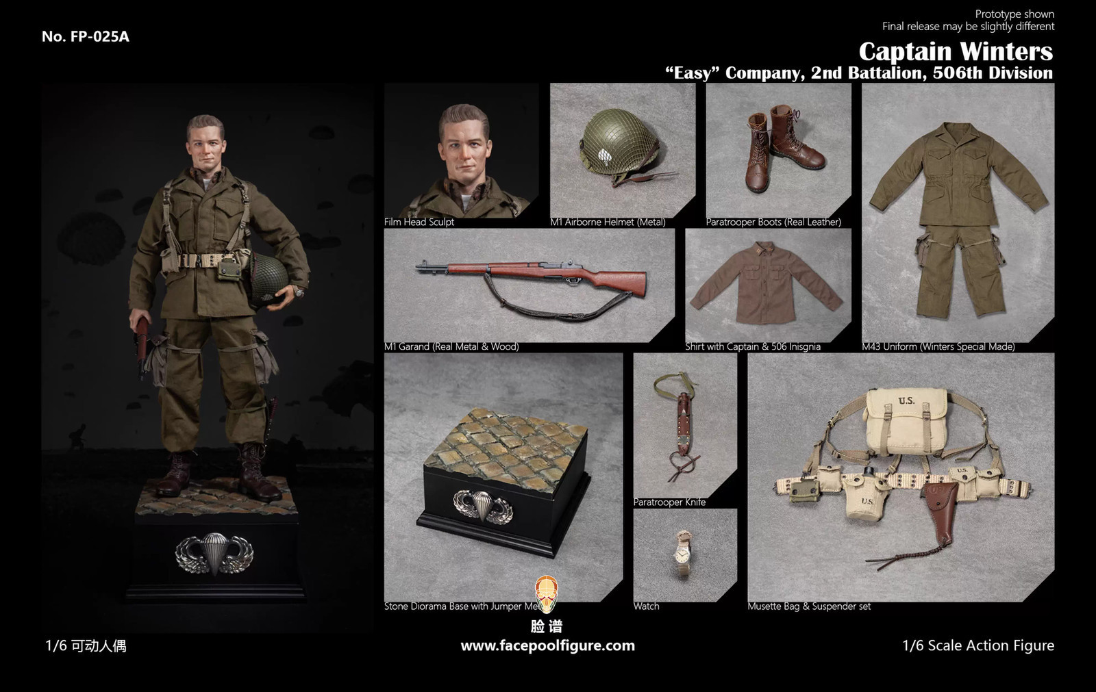 Pre-order Facepoolfigure 1/6 Exploring History Series FP025 A or B Figure Toy