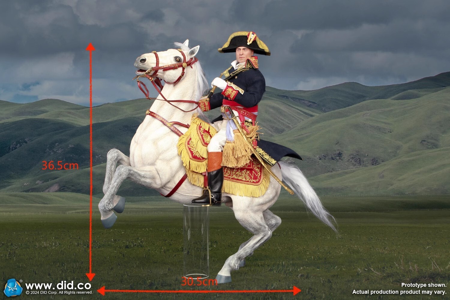 In Stock New DID E60078 White War Horse Model Standing Fit 1/6 Action Figure