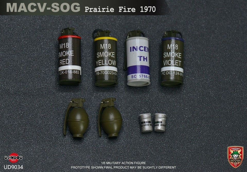 In Stock New UJINDOU UD9034 1/6 MACV SOG Prairie Fire 1970 Action Figure Model