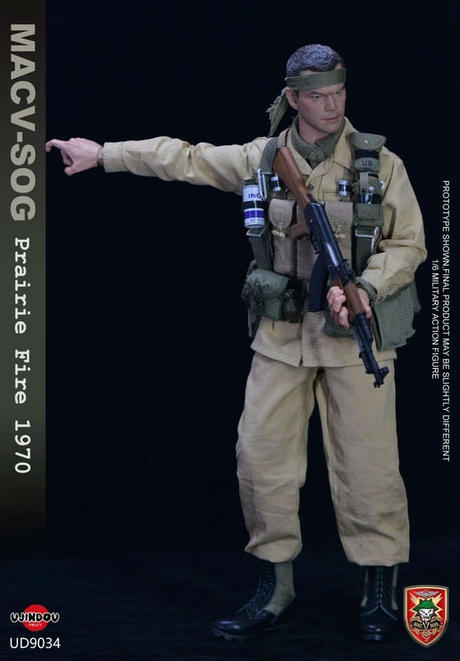 In Stock New UJINDOU UD9034 1/6 MACV SOG Prairie Fire 1970 Action Figure Model