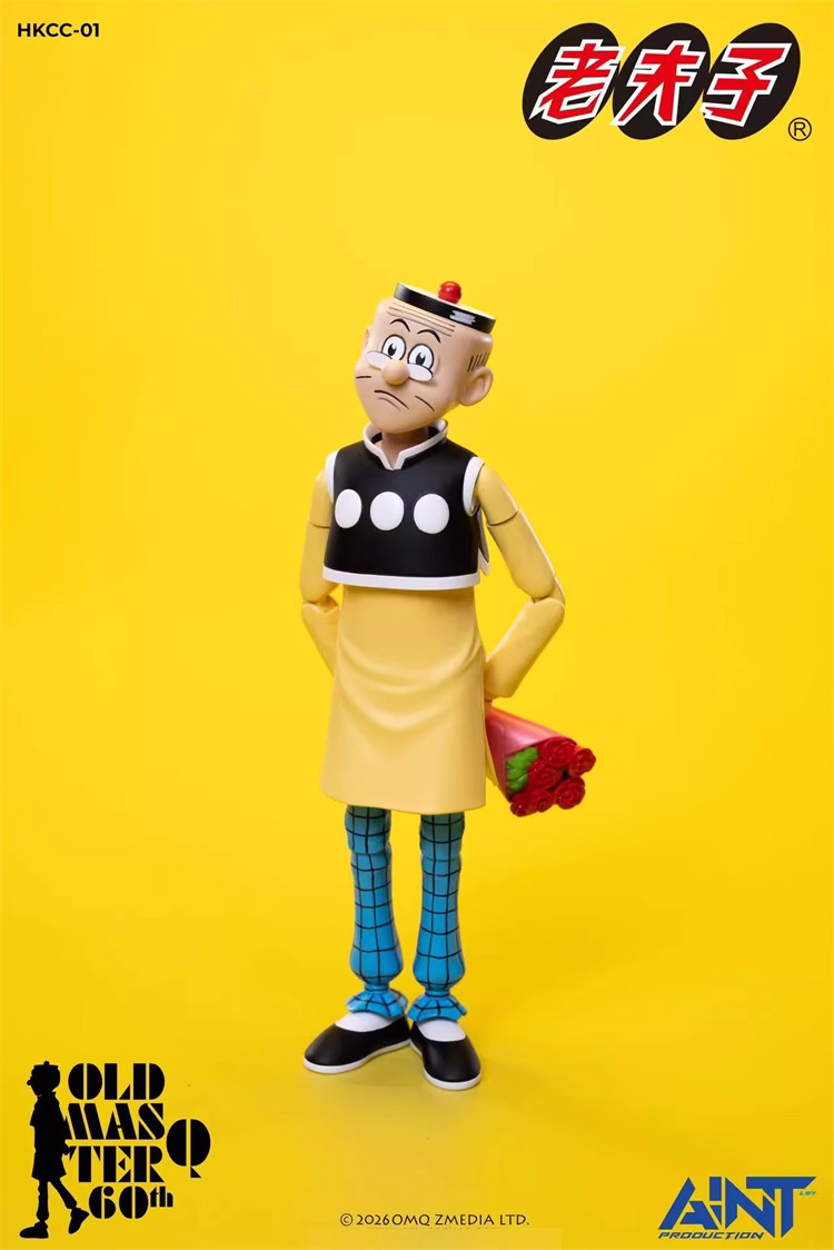 Pre-order AINT Production HKCC-01 1/12 Old Master Q 60th Anniversary Edition Toy