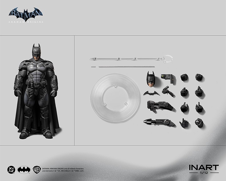 Pre-order INART MAG-G0003 1/12 Arkham Origins Batman 6in Action Figure Model
