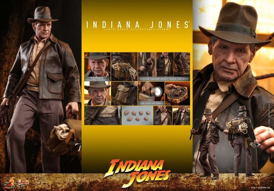 In Stock New HotToys MMS716 1/6 Indiana Jones the Dial of Destiny Action Figure