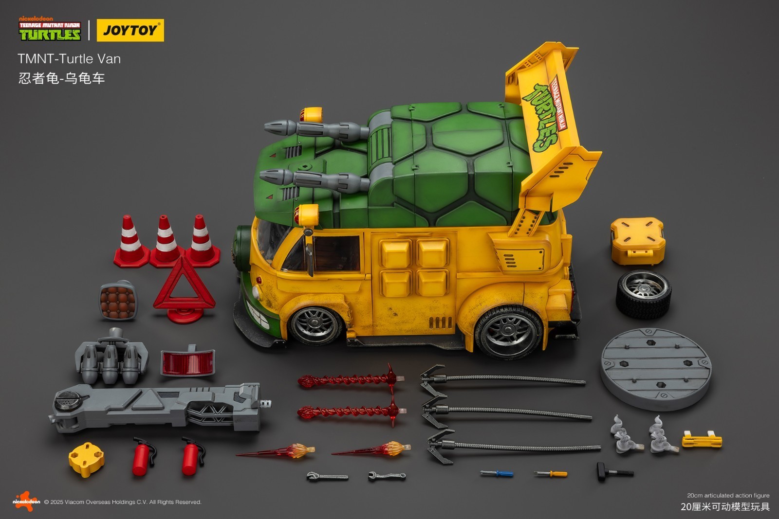 JOYTOY Teenage Mutant Ninja Turtles 1/18 action figures TMNT Turtle Van IN STOCK