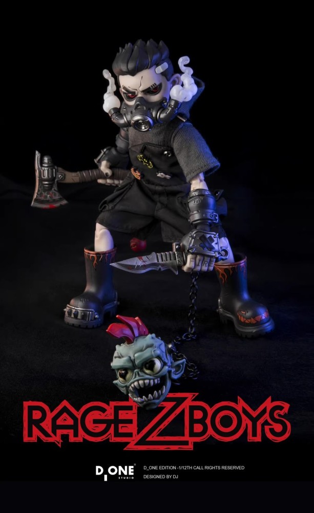 Pre-order D ONE STUDIO 1/12 RAGE-ZBOYS Action Figure Model Uncontrolled Edition