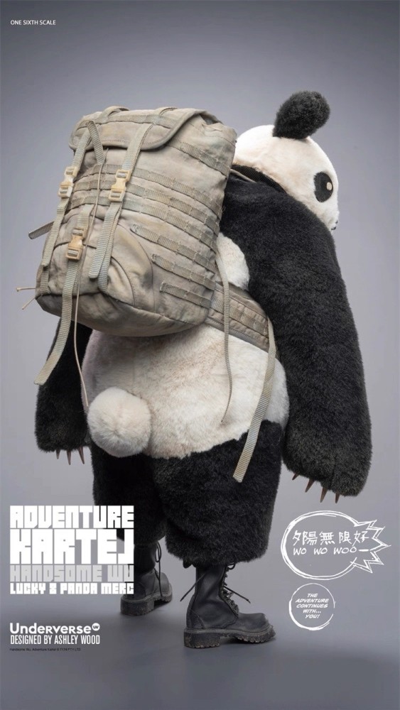 Pre-order Underverse UV202514 1/6 Dirty Boi Panda Handsome Wu Action Figure Toy