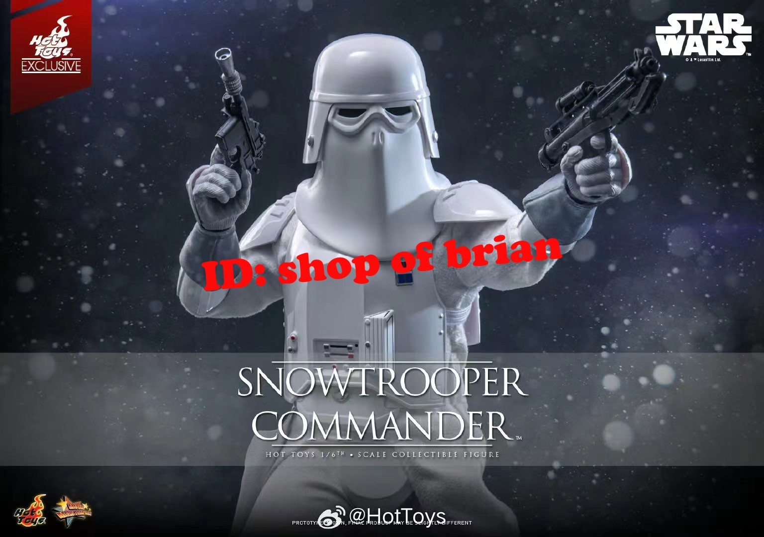 New Hot Toys MMS835 Star Wars SnowTrooper Commander 1/6 Figure in stock