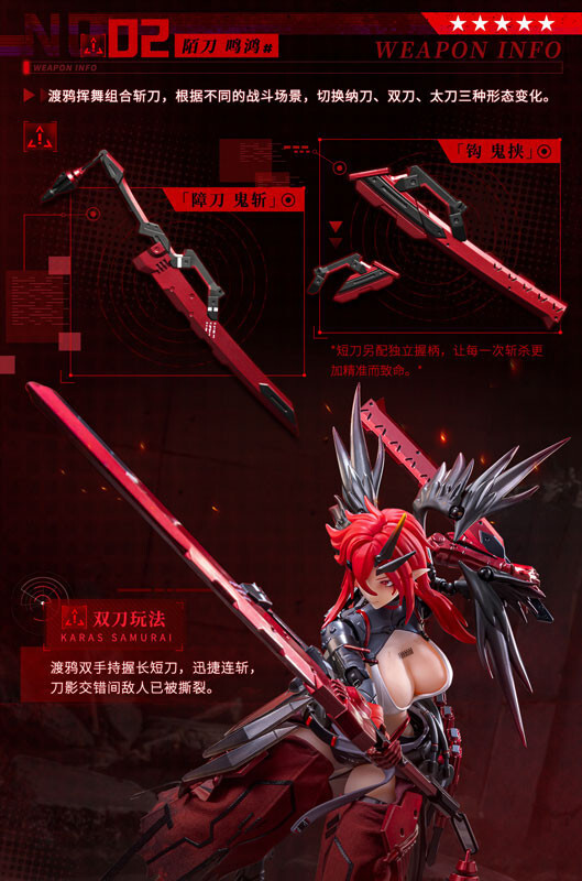 Animester WOLF-MASTIFF FORCE Karas Samurai 1/9 Seamless Action Figure In Stock