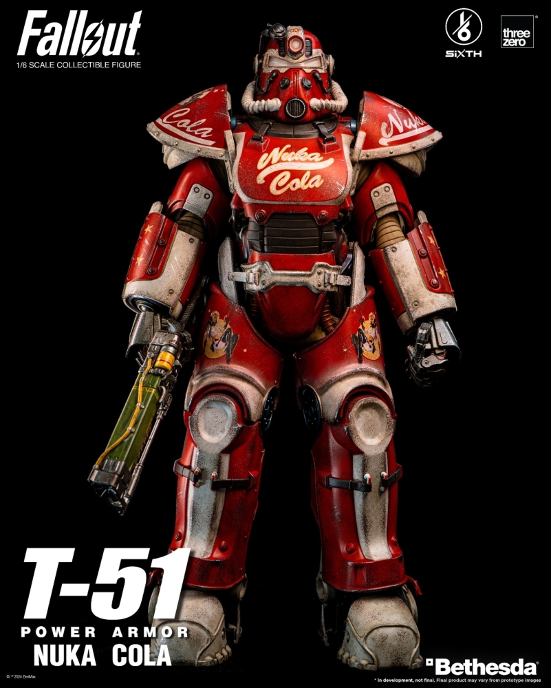 In Stock ThreeZero 3Z07730W0 1/6 Fallout T-51 Nuka Cola Power Armor Figure Model