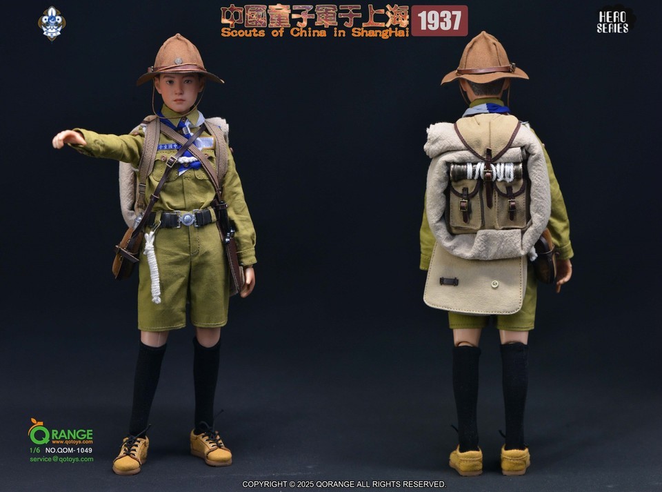 NEW QOTOYS QOM-1049 1/6 Scale China Boy Scout Action Figure Model New In Stock