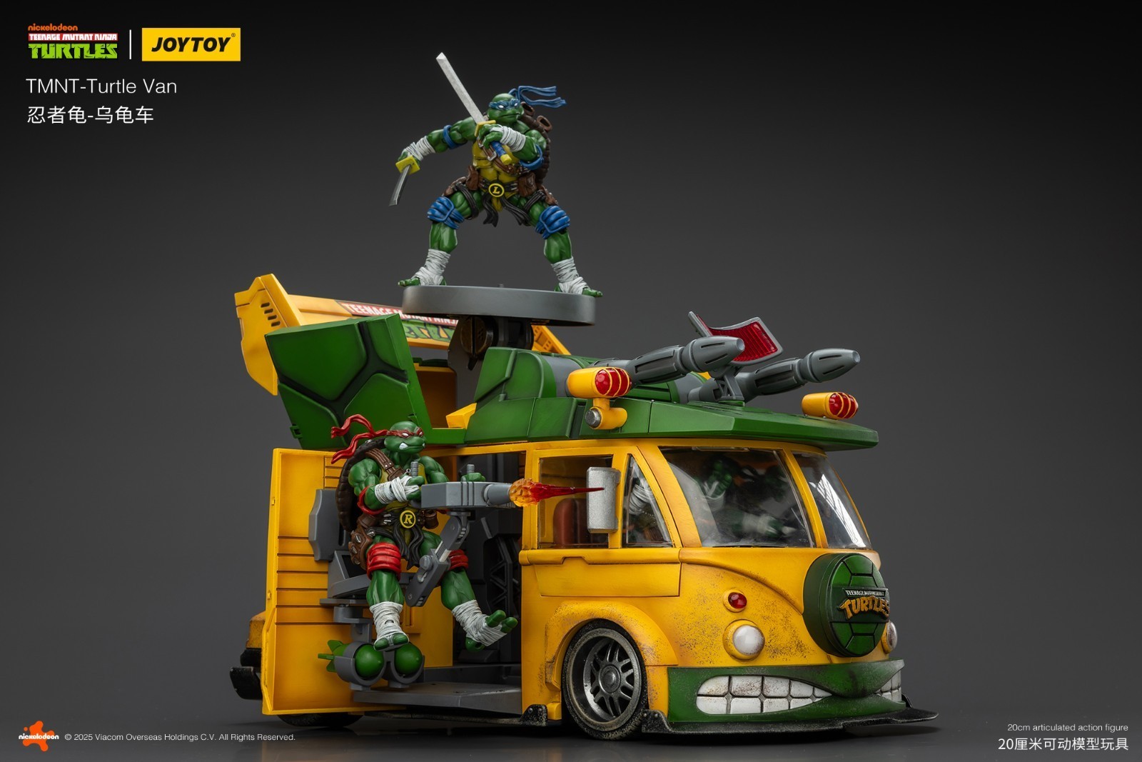 JOYTOY Teenage Mutant Ninja Turtles 1/18 action figures TMNT Turtle Van IN STOCK