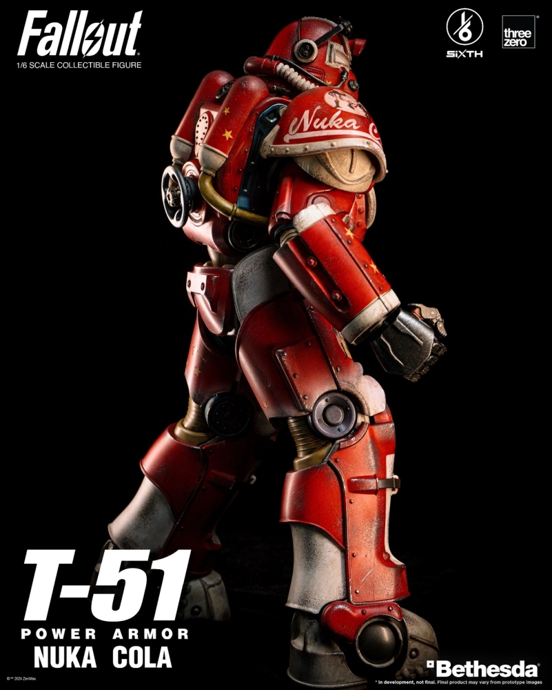 In Stock ThreeZero 3Z07730W0 1/6 Fallout T-51 Nuka Cola Power Armor Figure Model
