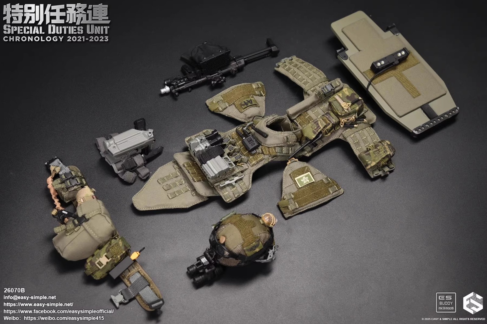 NEW Easy&amp;Simple ES26070B 1/6 Hong Kong Flying Tigers Action Figure Toy InStock