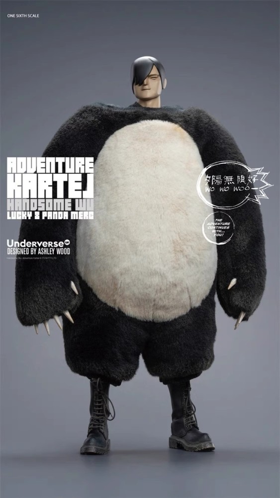Pre-order Underverse UV202514 1/6 Dirty Boi Panda Handsome Wu Action Figure Toy