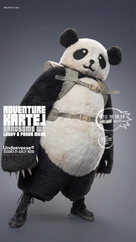 Pre-order Underverse UV202514 1/6 Dirty Boi Panda Handsome Wu Action Figure Toy