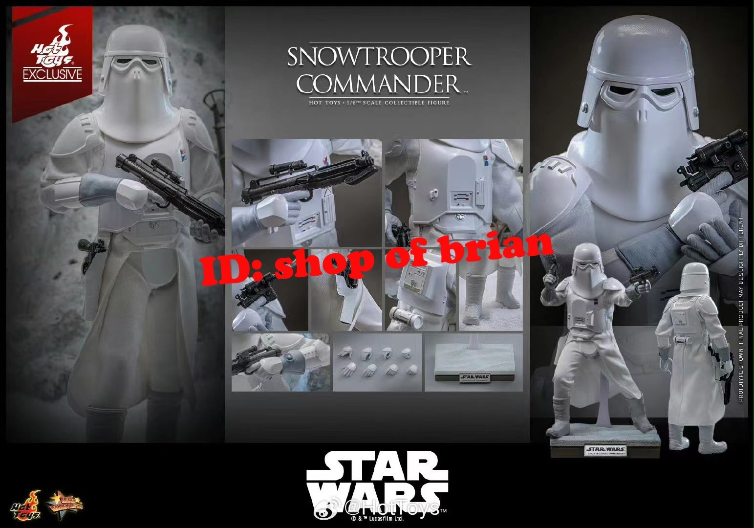 New Hot Toys MMS835 Star Wars SnowTrooper Commander 1/6 Figure in stock