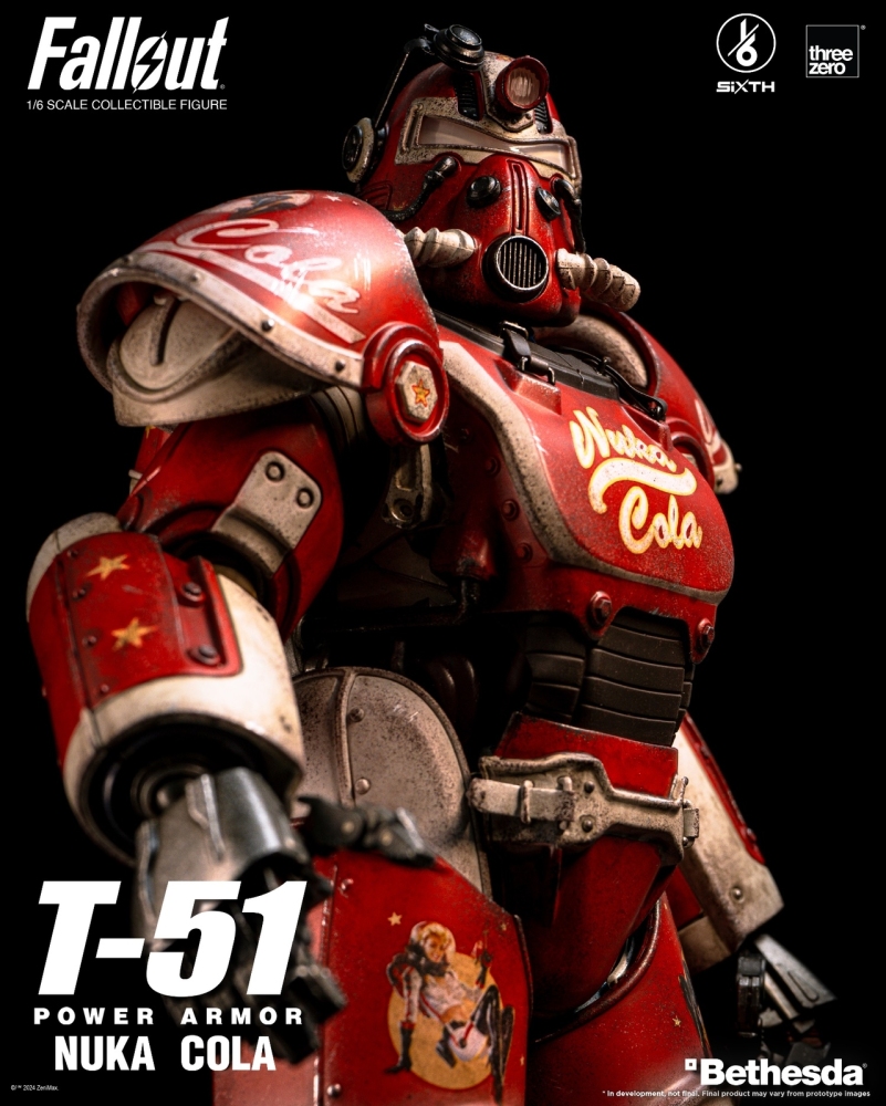 In Stock ThreeZero 3Z07730W0 1/6 Fallout T-51 Nuka Cola Power Armor Figure Model