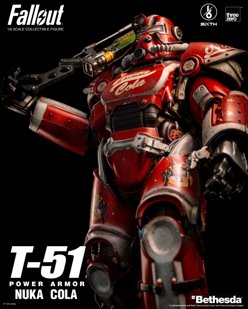 In Stock ThreeZero 3Z07730W0 1/6 Fallout T-51 Nuka Cola Power Armor Figure Model