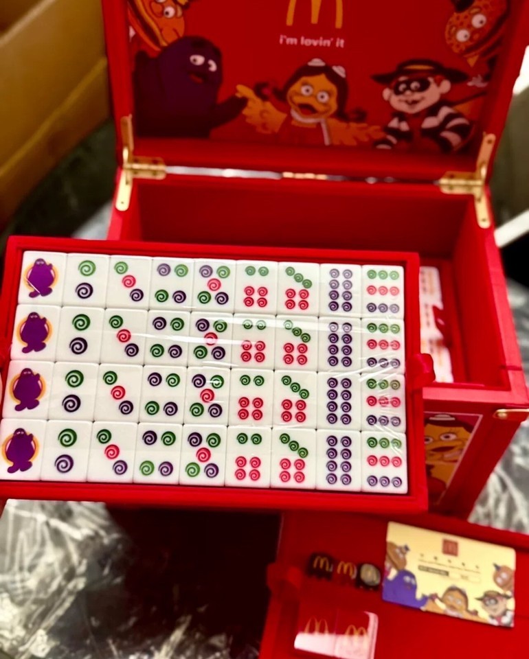 Original McDonalds Hong Kong 50th Anniversary Mahjong Set 2025 Limited Edition