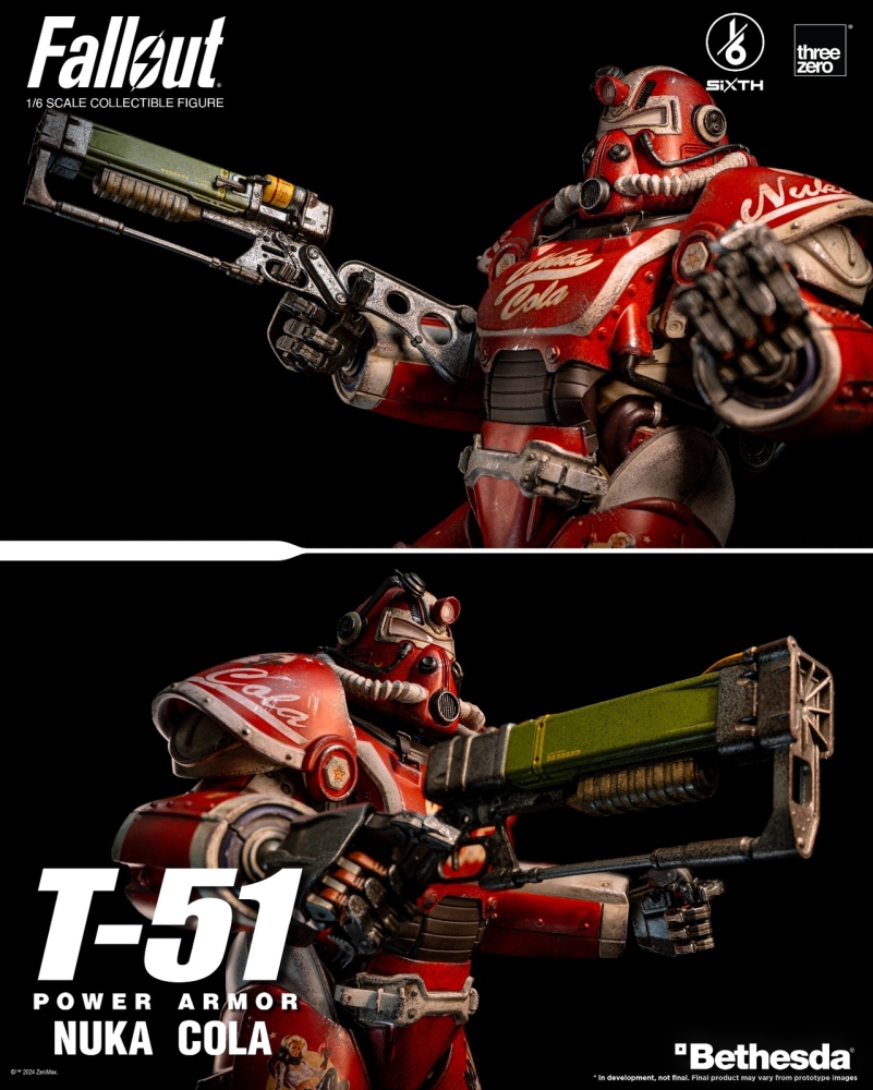 In Stock ThreeZero 3Z07730W0 1/6 Fallout T-51 Nuka Cola Power Armor Figure Model