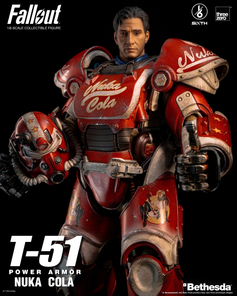 In Stock ThreeZero 3Z07730W0 1/6 Fallout T-51 Nuka Cola Power Armor Figure Model