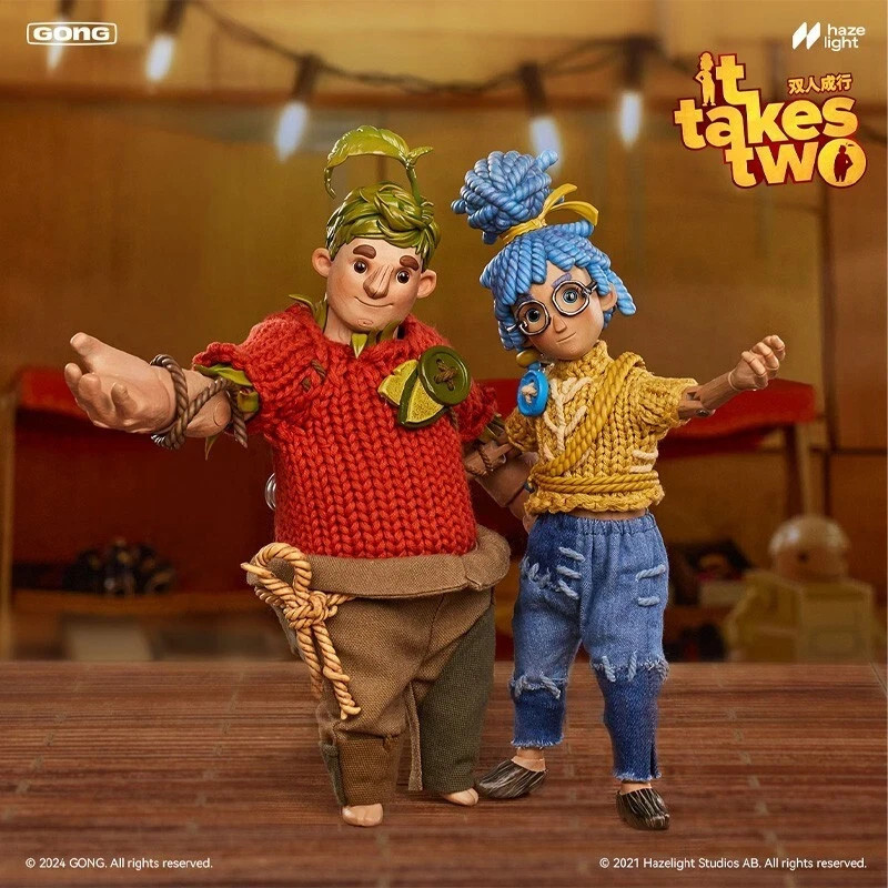 Gong It Takes Two Game Cody & May Set of 2 Action Figure 8.7inch Model Toy New