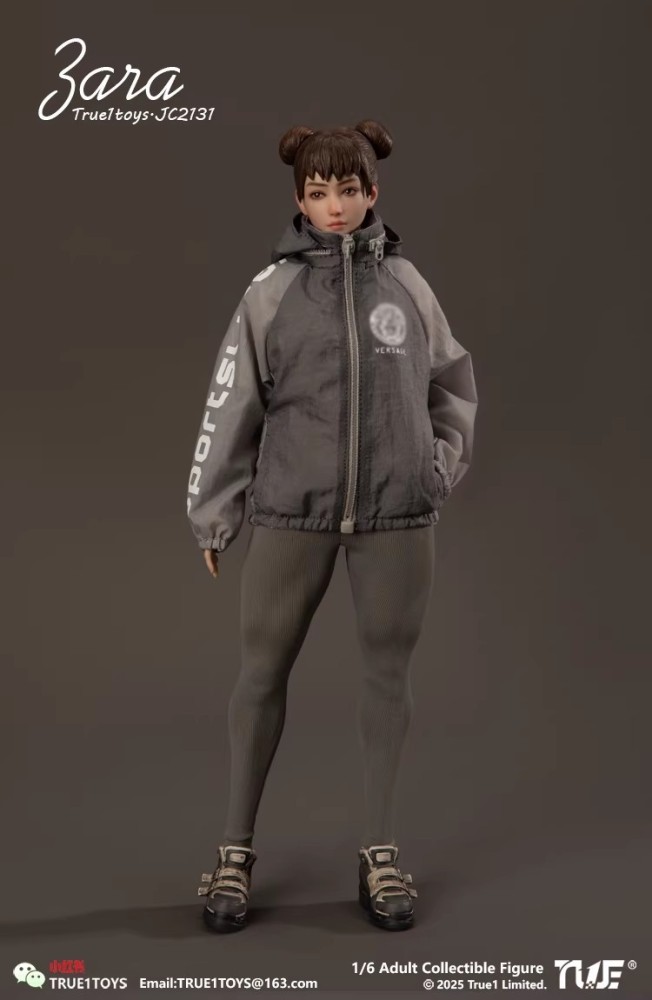 Pre-order True1Toys JC2131 1/6 Sporty Girl ZARA Action Figure Brown Hair Version