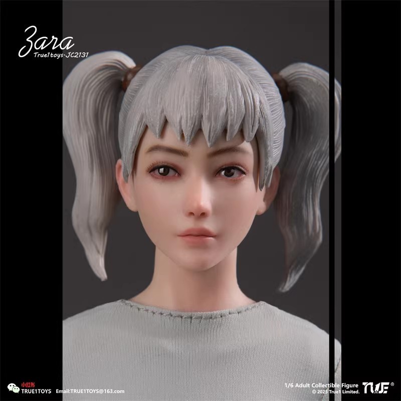 Pre-order True1Toys JC2131 1/6 Sporty Girl Action Figure ZARA Gray Hair Version