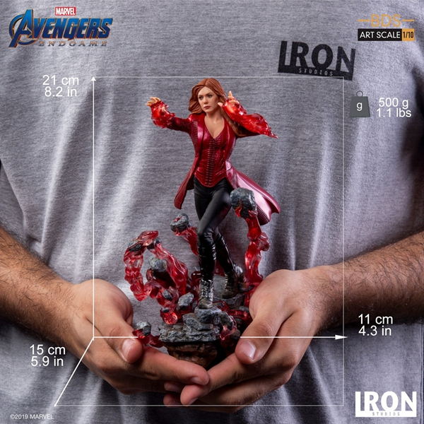 Iron Studios MARCAS19219-10 1/10 Avengers Endgame Scarlet Witch Wanda Art Statue
