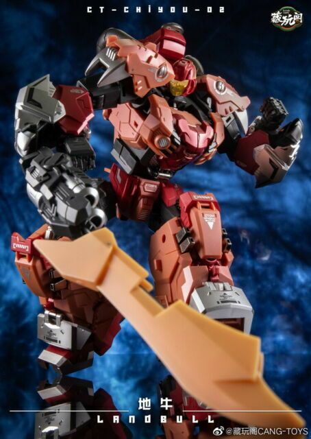 New Cang Toys CT-Chiyou-02 CT02 Landbull Tantrum Predaking Combiner Figure Toy