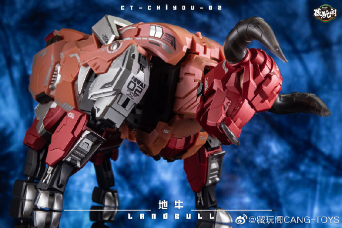 New Cang Toys CT-Chiyou-02 CT02 Landbull Tantrum Predaking Combiner Figure Toy