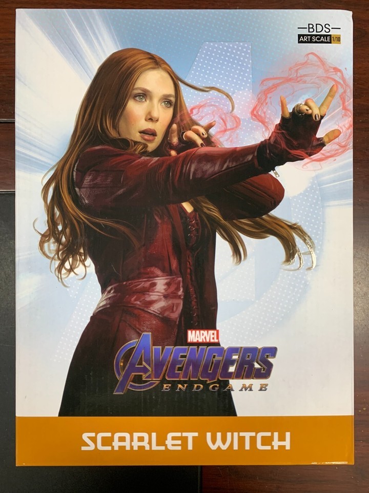 Iron Studios MARCAS19219-10 1/10 Avengers Endgame Scarlet Witch Wanda Art Statue