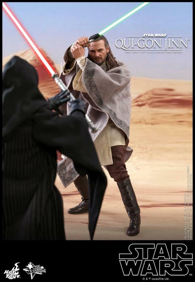 New Hot Toys MMS525 Star Wars I THE PHANTOM MENACE 1/6 QUI-GON JINN