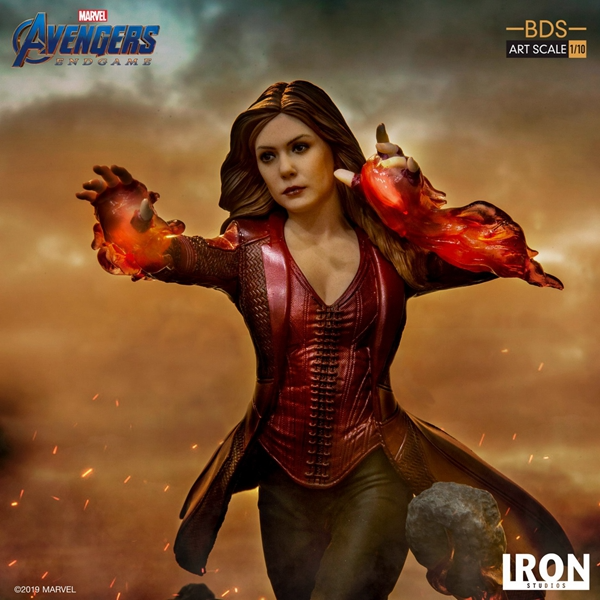 Iron Studios MARCAS19219-10 1/10 Avengers Endgame Scarlet Witch Wanda Art Statue