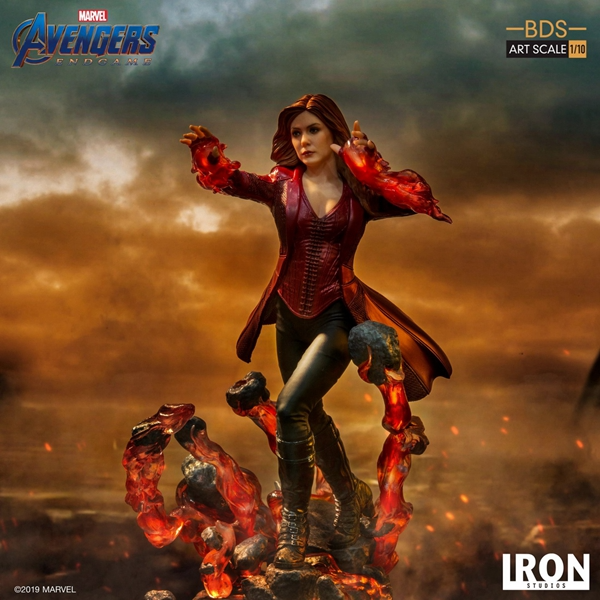 Iron Studios MARCAS19219-10 1/10 Avengers Endgame Scarlet Witch Wanda Art Statue