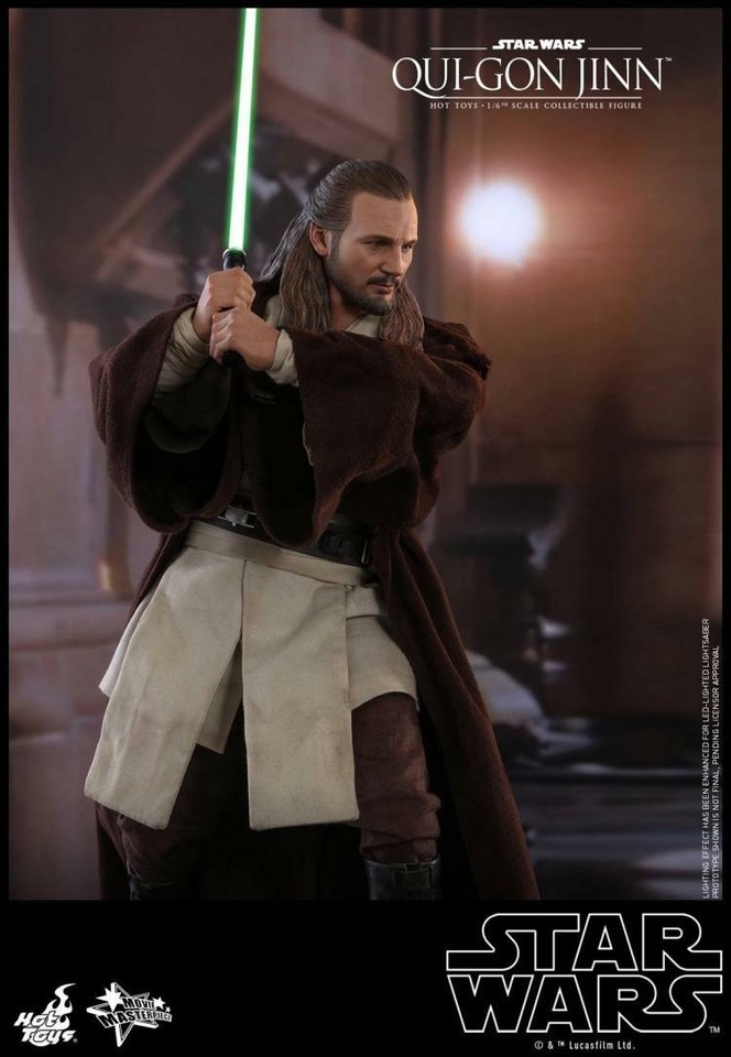 New Hot Toys MMS525 Star Wars I THE PHANTOM MENACE 1/6 QUI-GON JINN