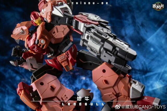New Cang Toys CT-Chiyou-02 CT02 Landbull Tantrum Predaking Combiner Figure Toy