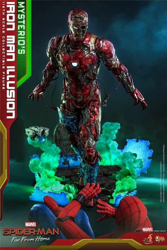 Hot Toys HT MMS580 Mysterio’s Iron Man Illusion 1/6 Action Figure In Stock