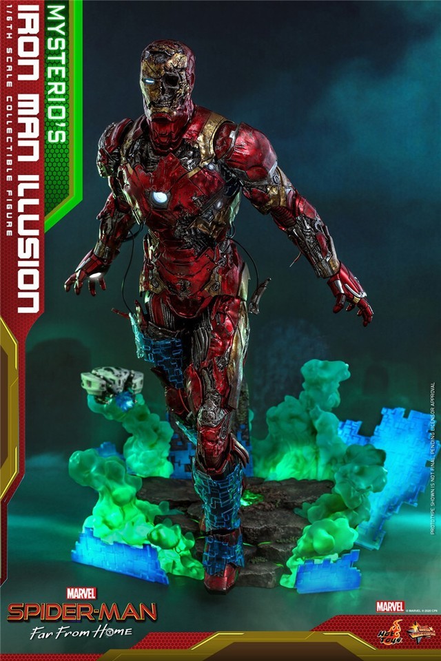 Hot Toys HT MMS580 Mysterio’s Iron Man Illusion 1/6 Action Figure In Stock