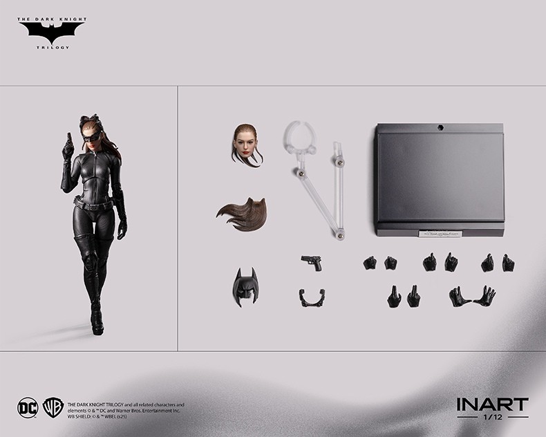 In Stock New INART HgM0002 1/12 The Dark Knight Cat Woman Anne Action Figure