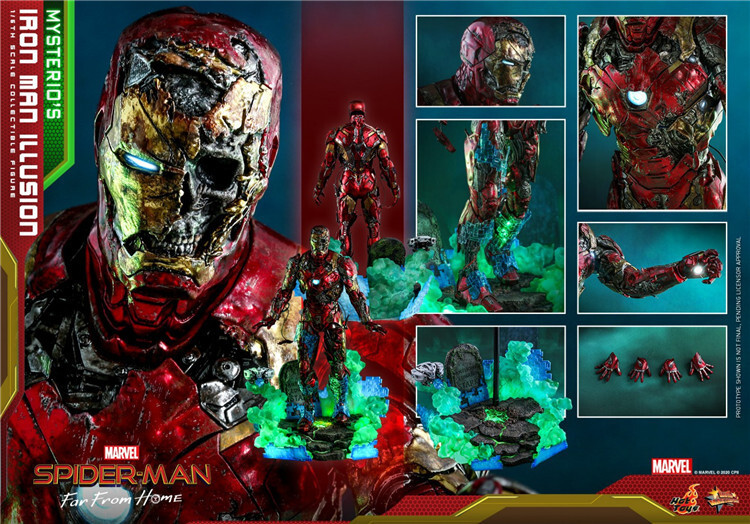 Hot Toys HT MMS580 Mysterio’s Iron Man Illusion 1/6 Action Figure In Stock