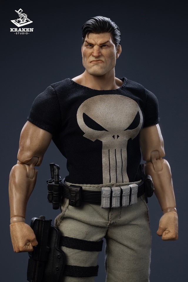 KRAKEN Studio 1/12 Punisher Frank 6" Male Action Figure Toy Deluxe Ver In Stock